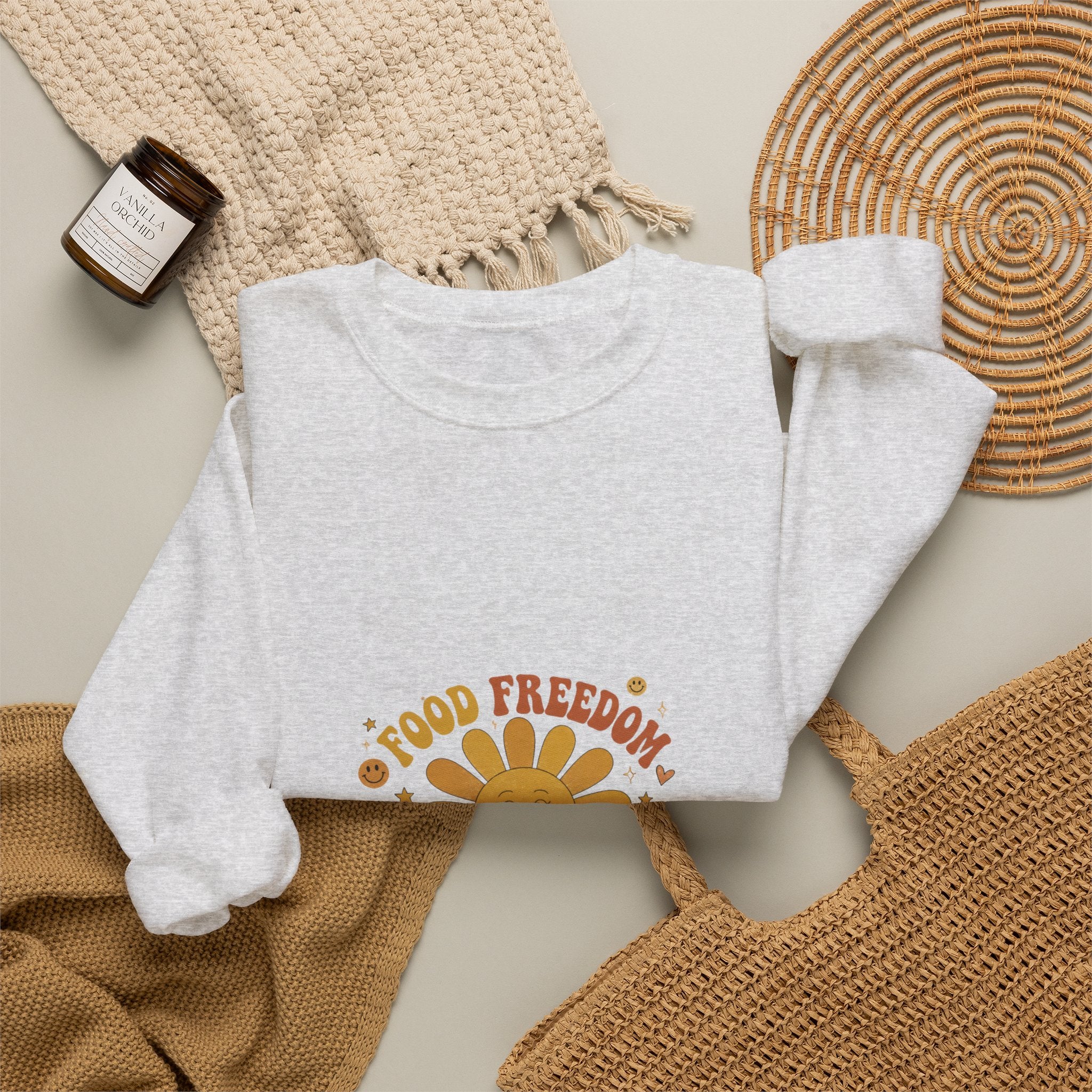 Food Freedom Crewneck Sweatshirt — 'Food Freedom Looks Good on You' Graphic