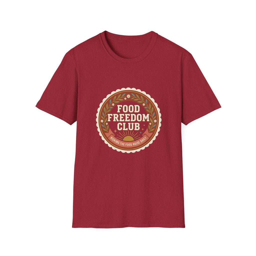 Food Freedom Club T-Shirt — Retro Cozy Eating Empowerment Tee