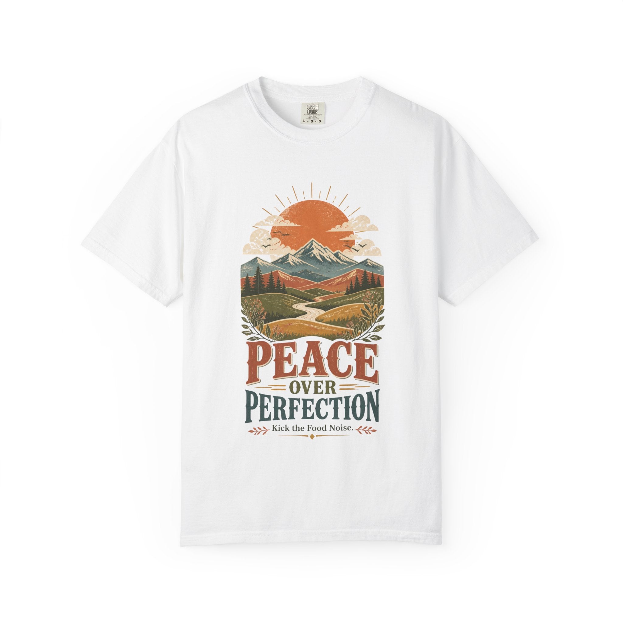 Food Freedom Garment-Dyed Tee — Soft Vintage-Wash Graphic T-Shirt