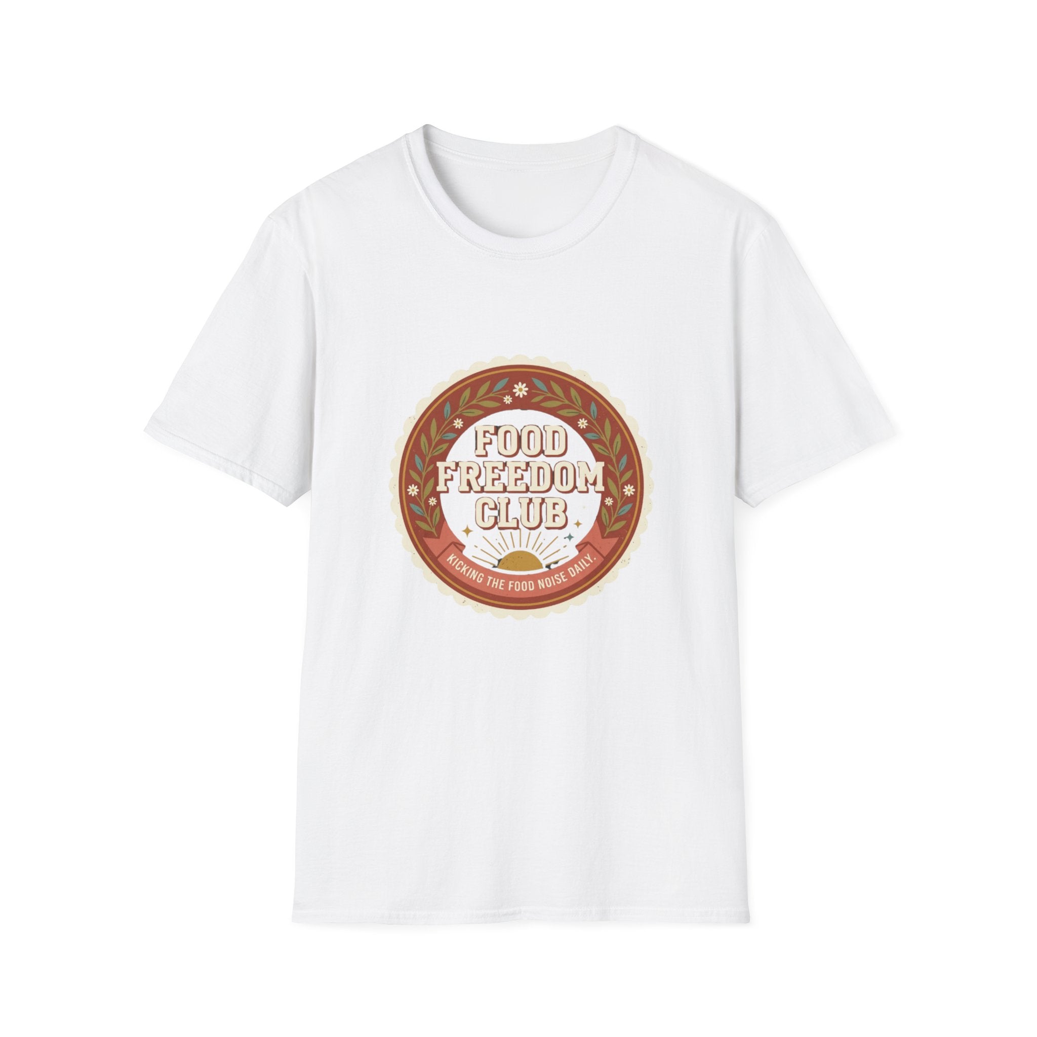 Food Freedom Club T-Shirt — Retro Cozy Eating Empowerment Tee