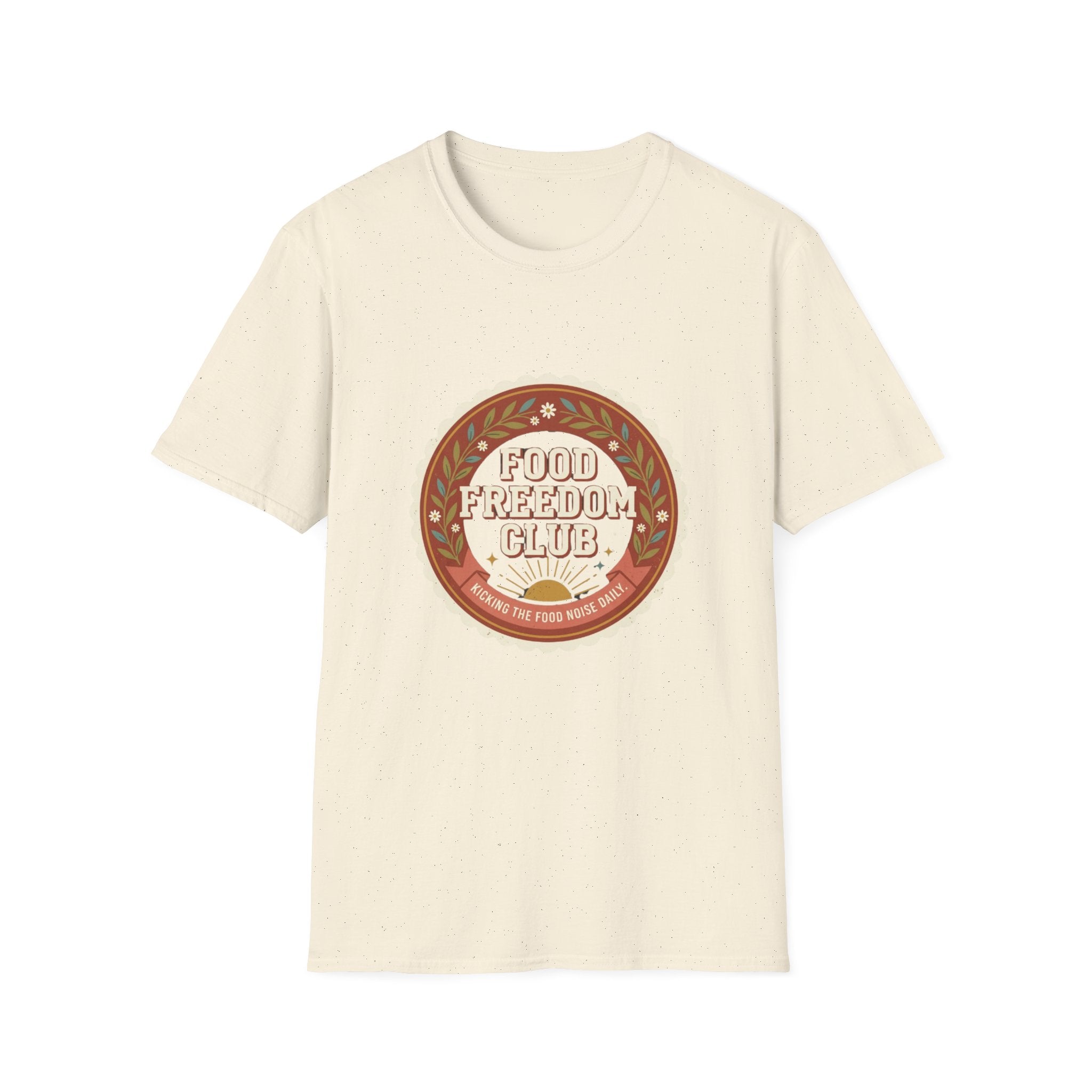 Food Freedom Club T-Shirt — Retro Cozy Eating Empowerment Tee