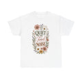 Quiet The Food Noise Tee — Floral Mindful Eating T‑Shirt