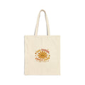 Tote Bag — "Food Freedom Looks Good On You" Retro Daisy Canvas Tote