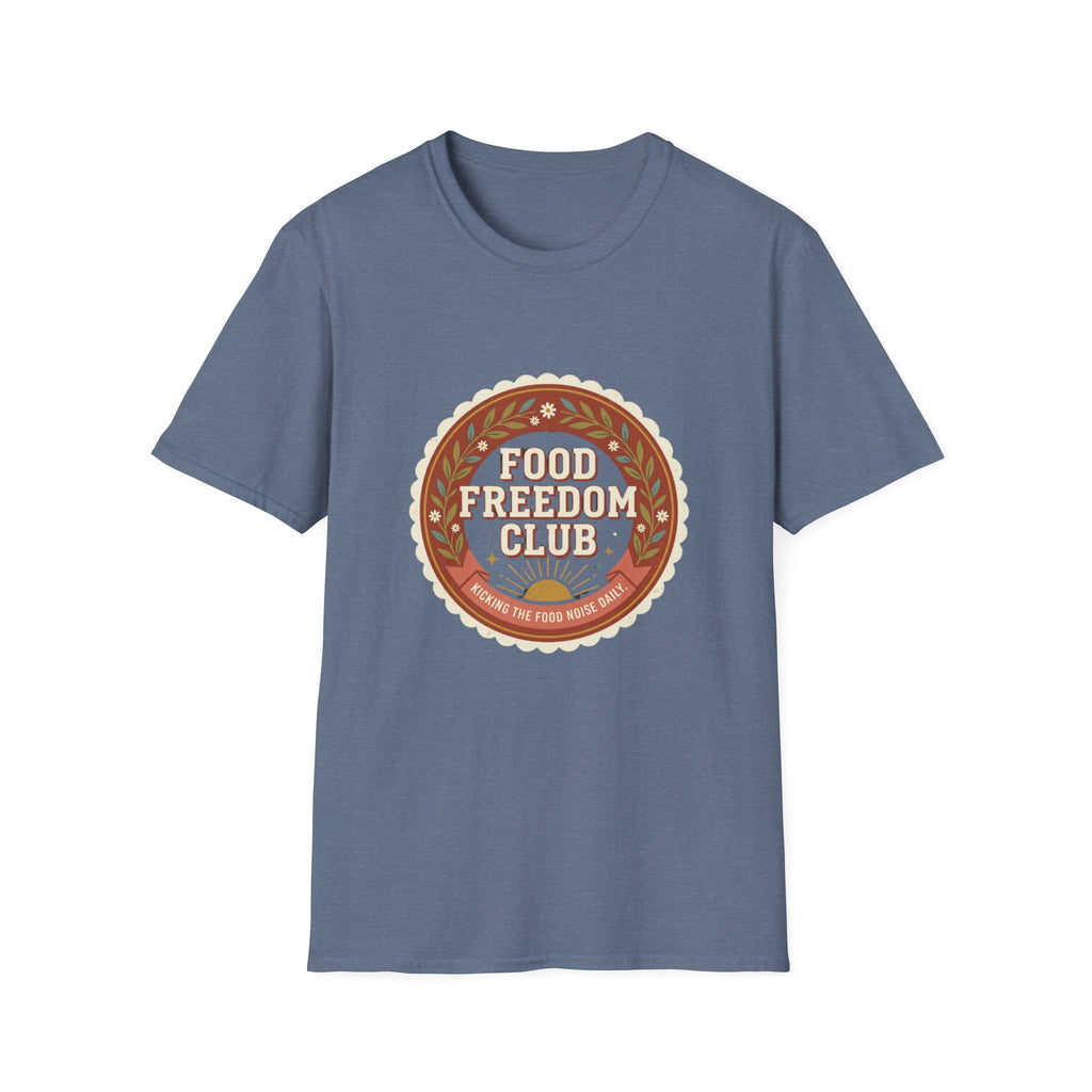 Food Freedom Club T-Shirt — Retro Cozy Eating Empowerment Tee