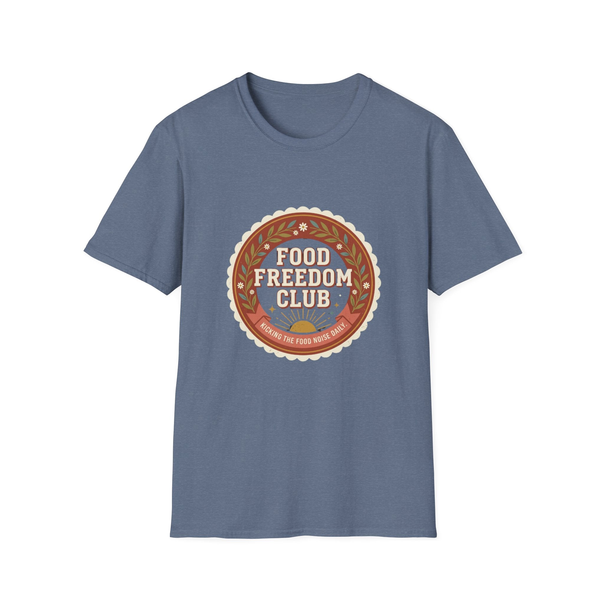Food Freedom Club T-Shirt — Retro Cozy Eating Empowerment Tee