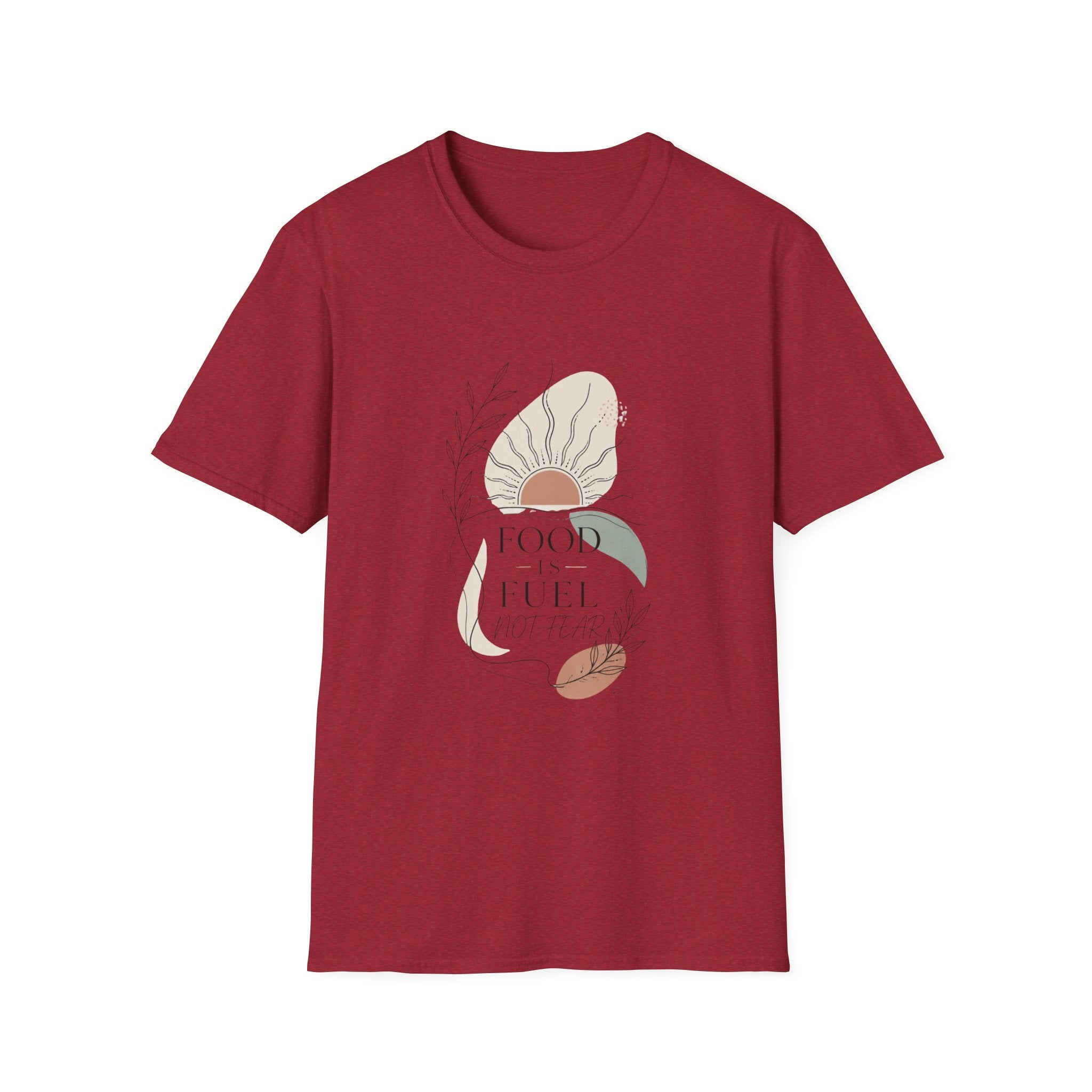 Abstract Sunflower Graphic T-Shirt — 'Good Vibes' Minimal Boho Tee