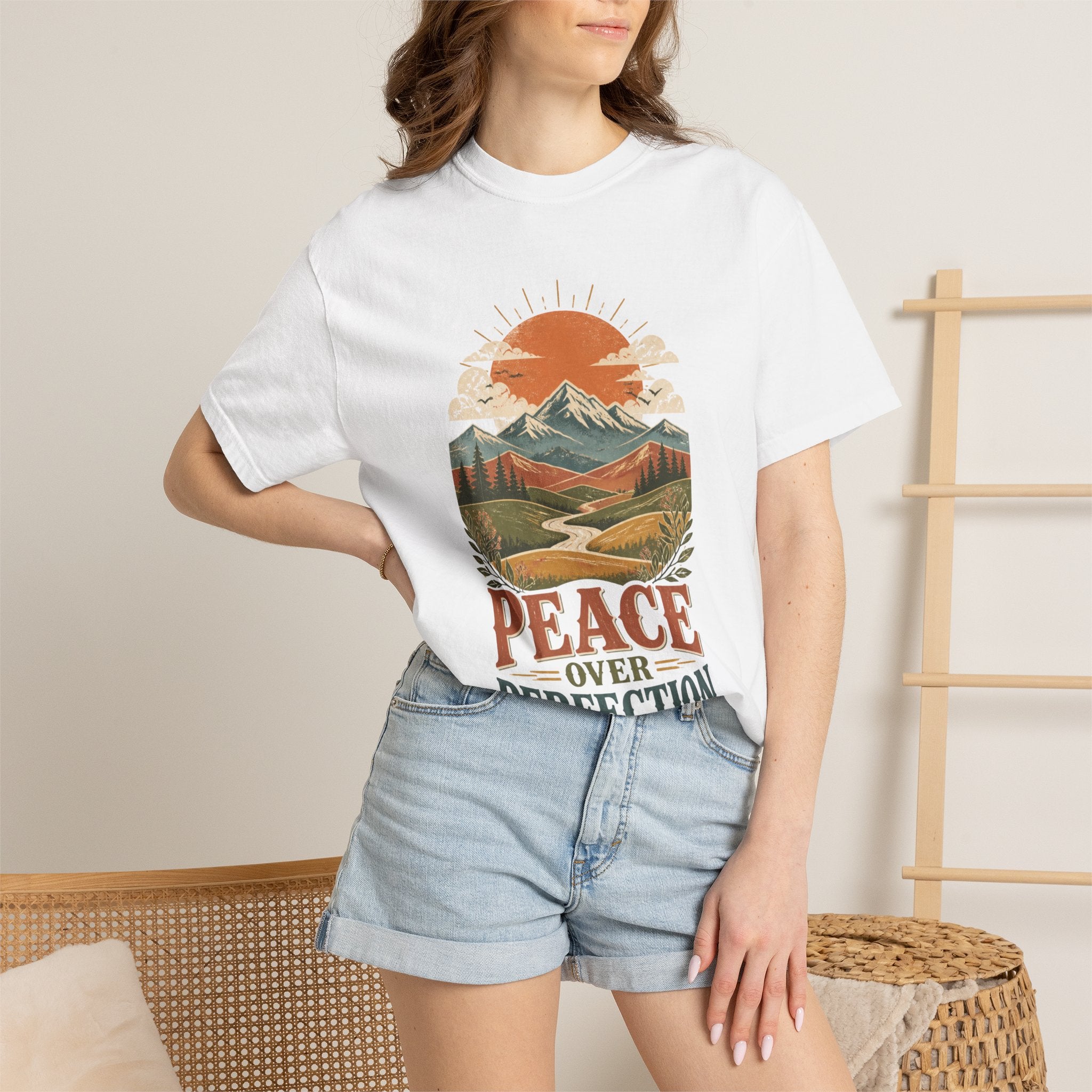 Food Freedom Garment-Dyed Tee — Soft Vintage-Wash Graphic T-Shirt