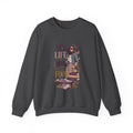 Crewneck Sweatshirt — "My Life Is Bigger Than Your Ego" Vintage Bookish Graphic