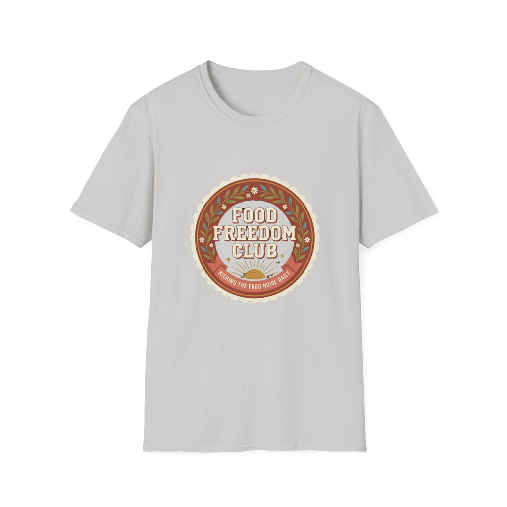 Food Freedom Club T-Shirt — Retro Cozy Eating Empowerment Tee