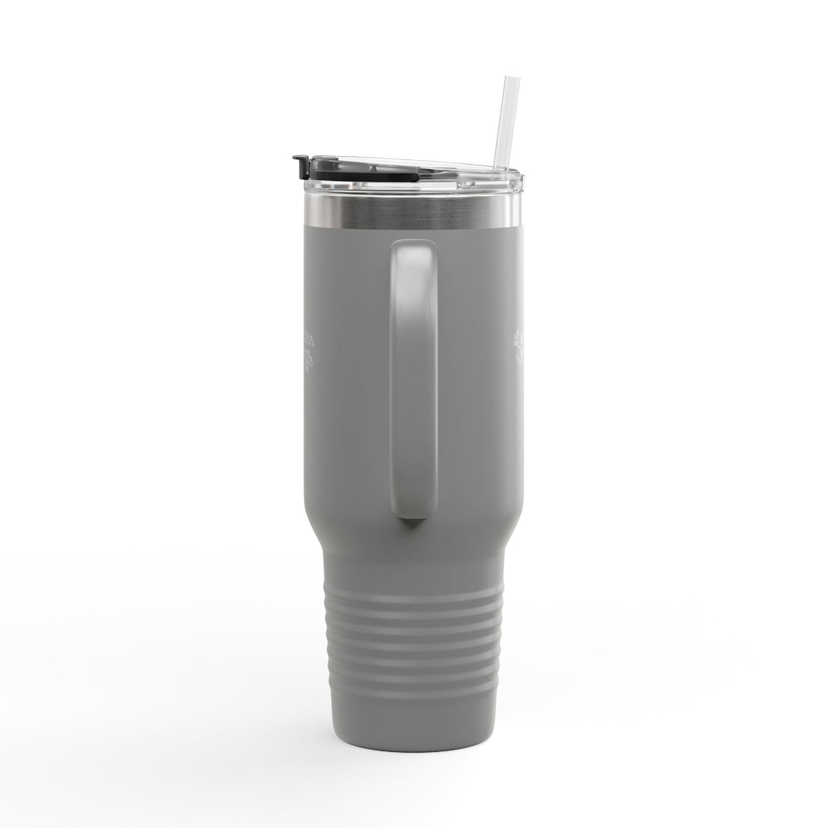 Insulated Travel Mug 40oz — "Less Noise More Life" Stainless Steel Tumbler