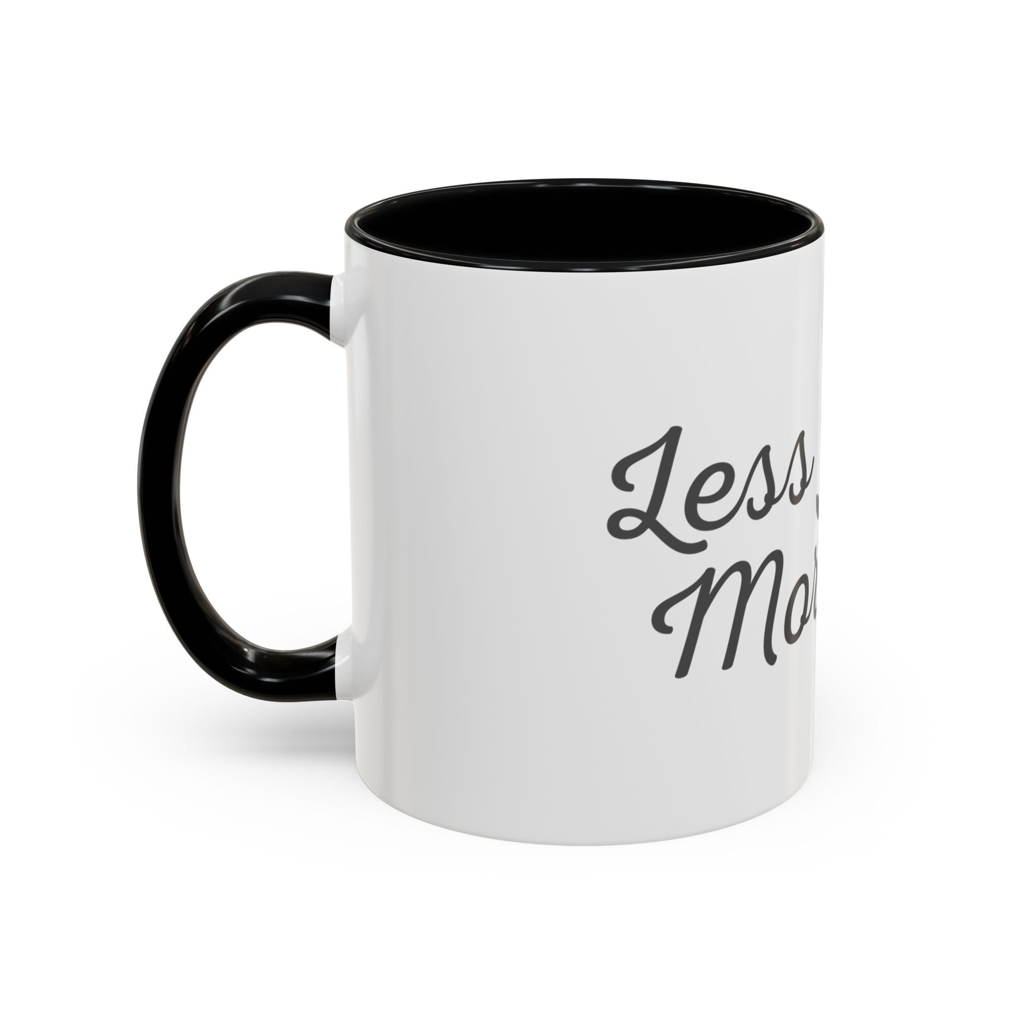 Coffee Mug — "Less Noise, More Life" Inspirational Accent Mug
