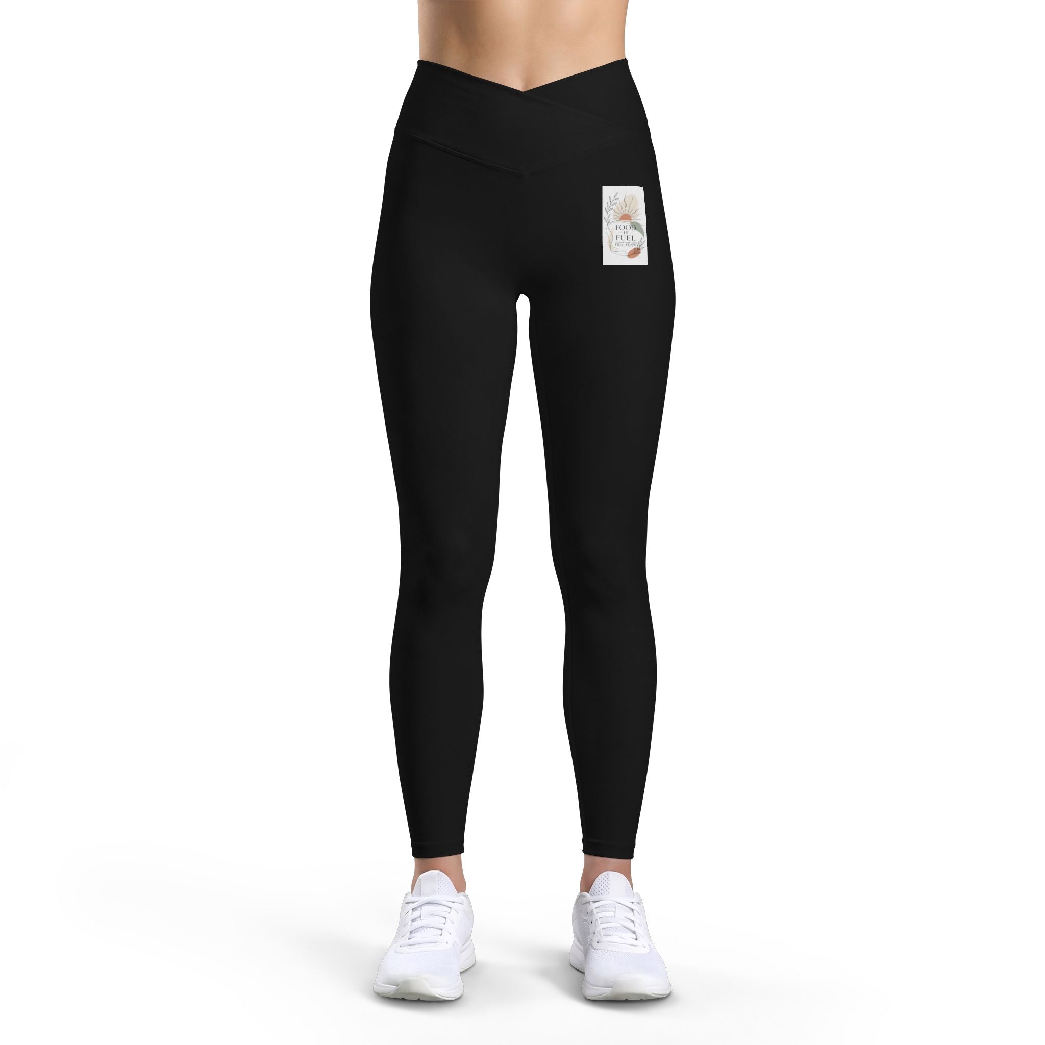 Black Luxe Leggings — High-Waist V-Front Workout & Everyday Leggings
