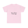 Less Noise More Life Tee — Minimalist White Relaxation Shirt