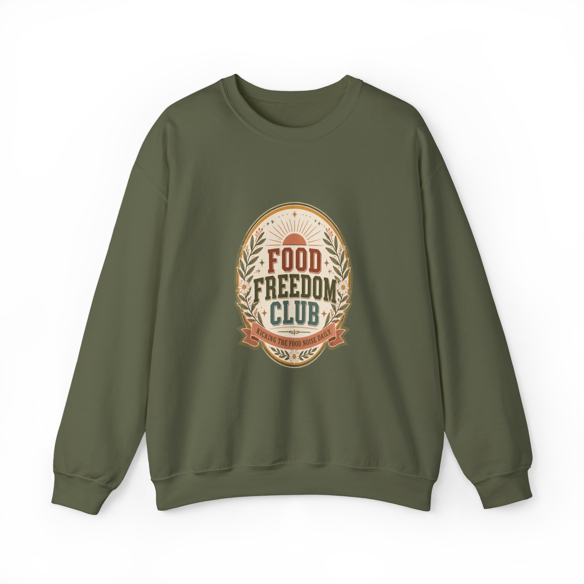 Food Freedom Club Sweatshirt — Vintage Emblem Crewneck