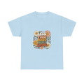 Retro Floral 'Less Food, More Living' T-Shirt