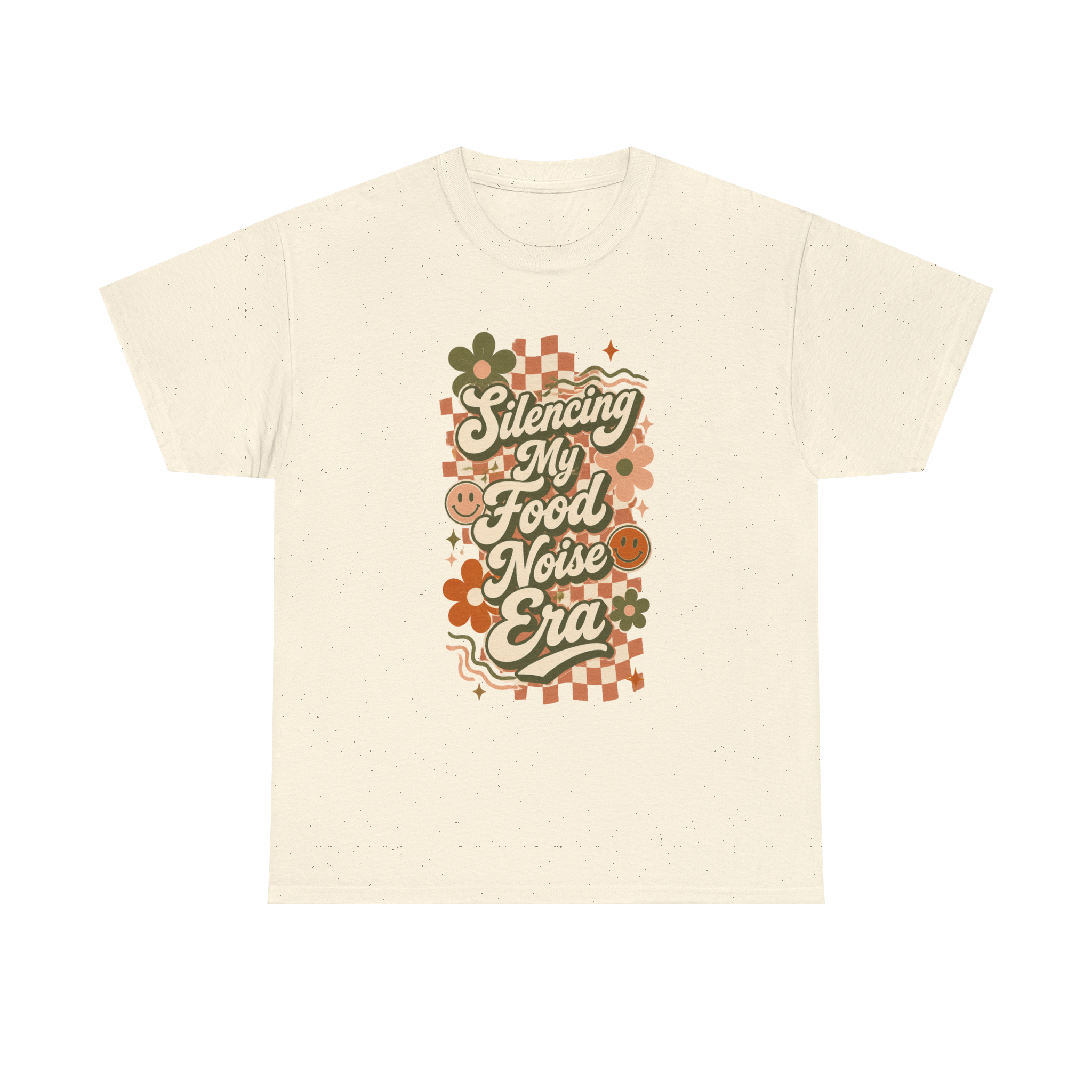 Silencing My Food Noise Era Tee — Retro Floral Graphic T‑Shirt