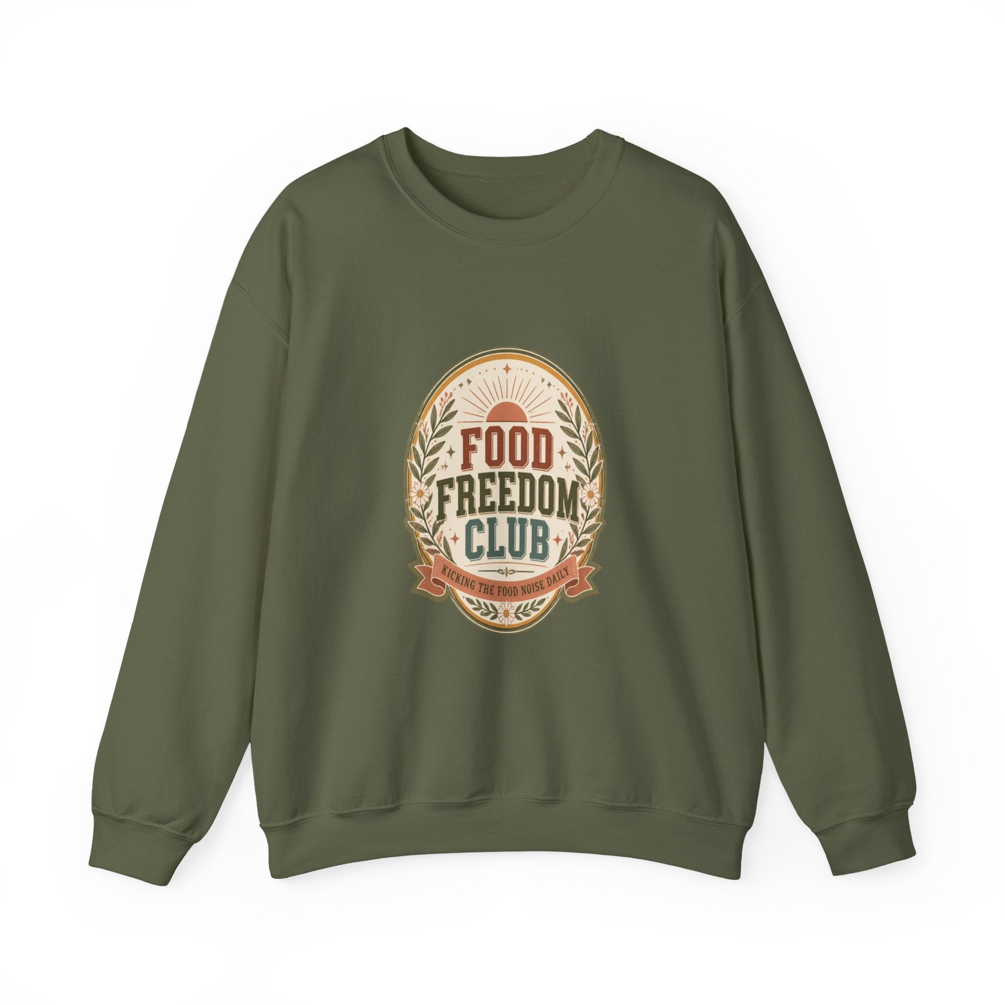 Food Freedom Club Sweatshirt — Vintage Emblem Crewneck