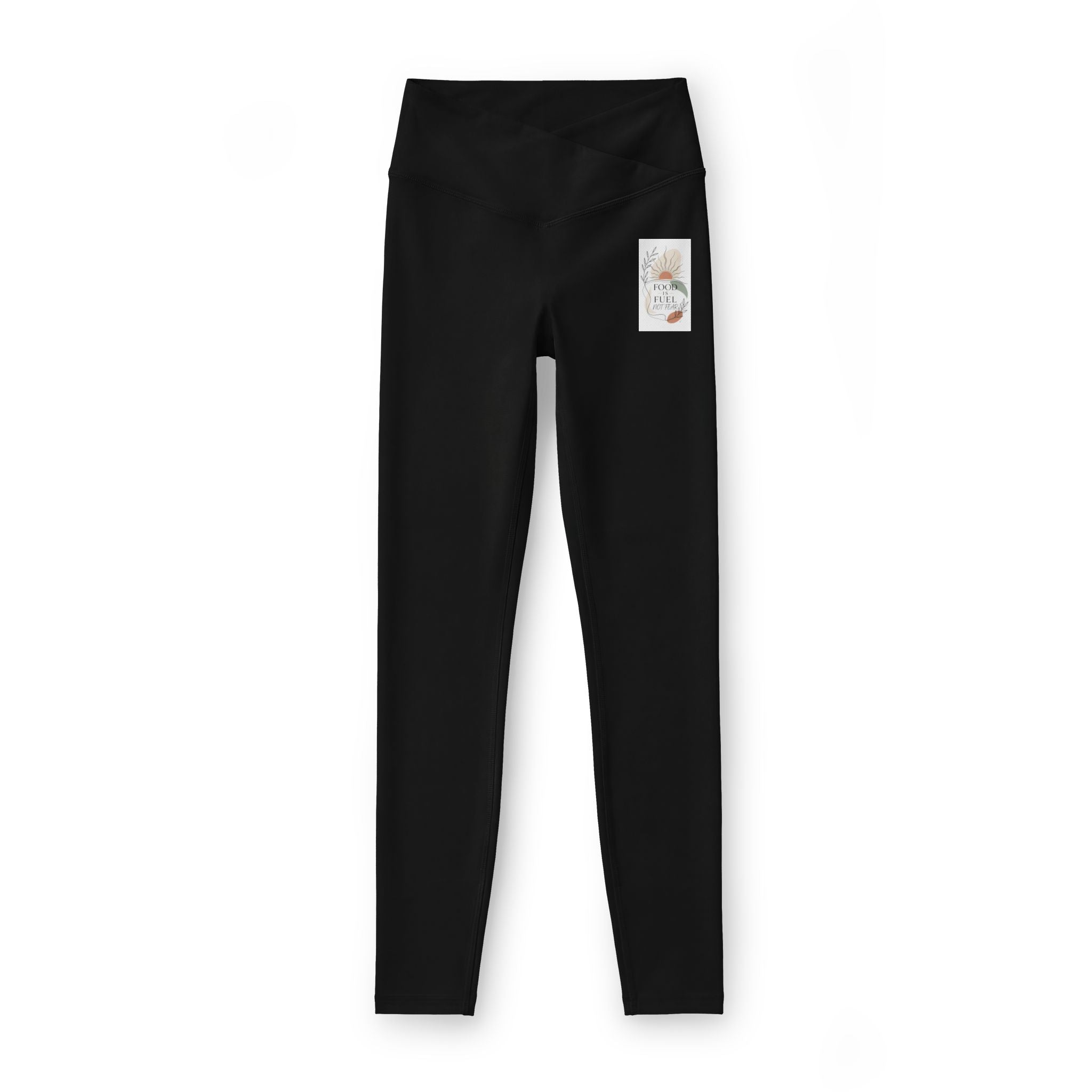 Black Luxe Leggings — High-Waist V-Front Workout & Everyday Leggings