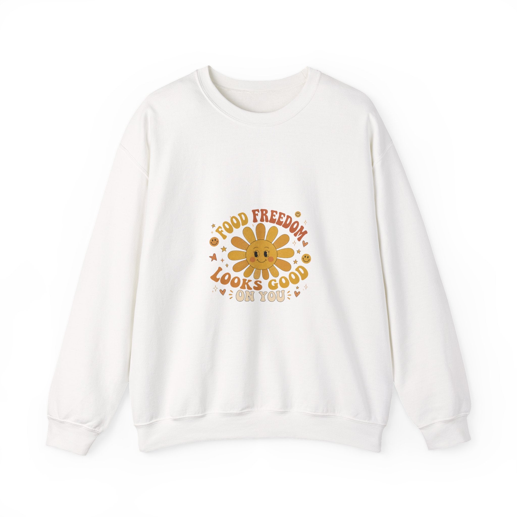 Food Freedom Crewneck Sweatshirt — 'Food Freedom Looks Good on You' Graphic