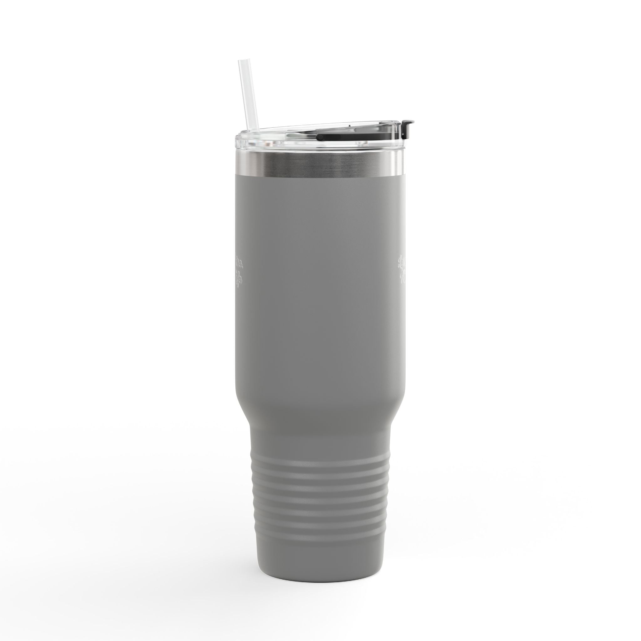 Insulated Travel Mug 40oz — "Less Noise More Life" Stainless Steel Tumbler