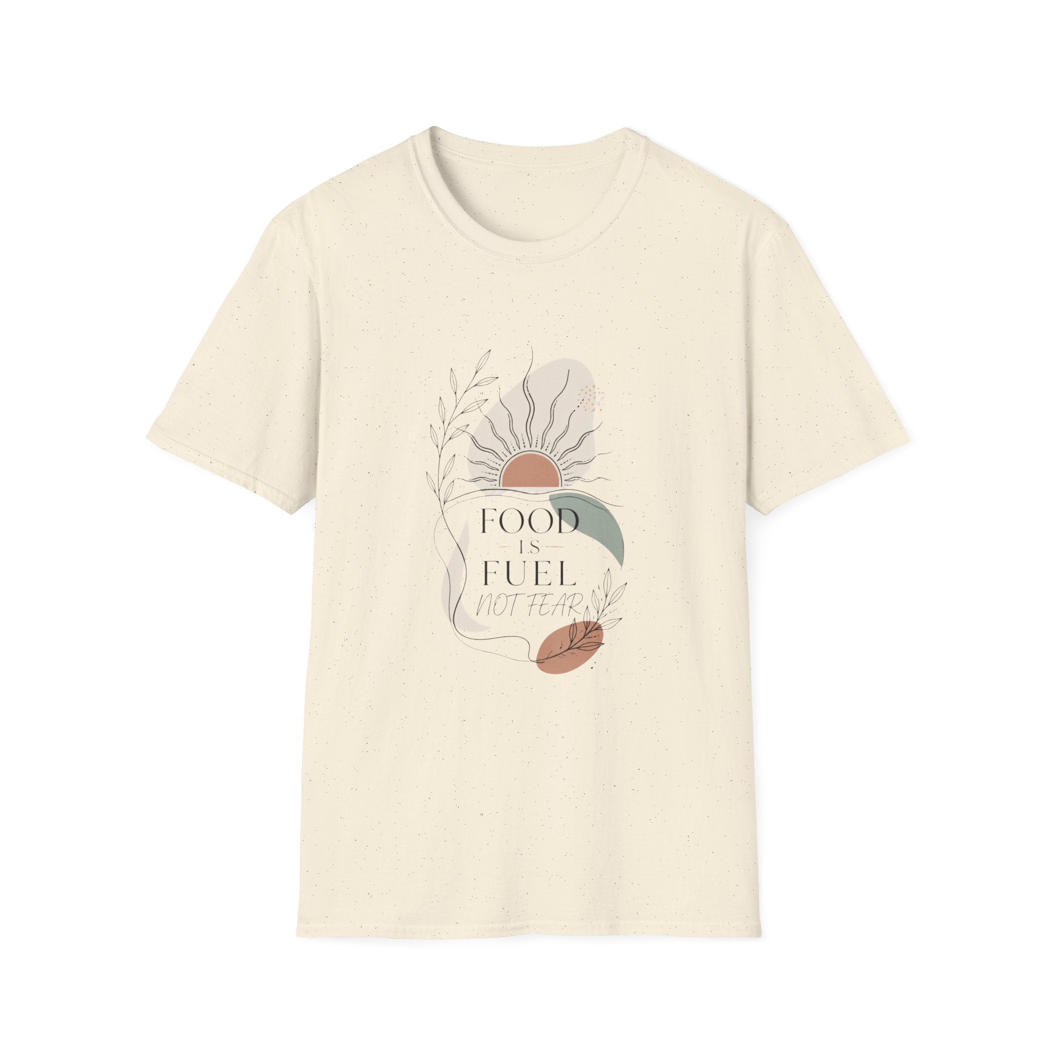 Abstract Sunflower Graphic T-Shirt — 'Good Vibes' Minimal Boho Tee