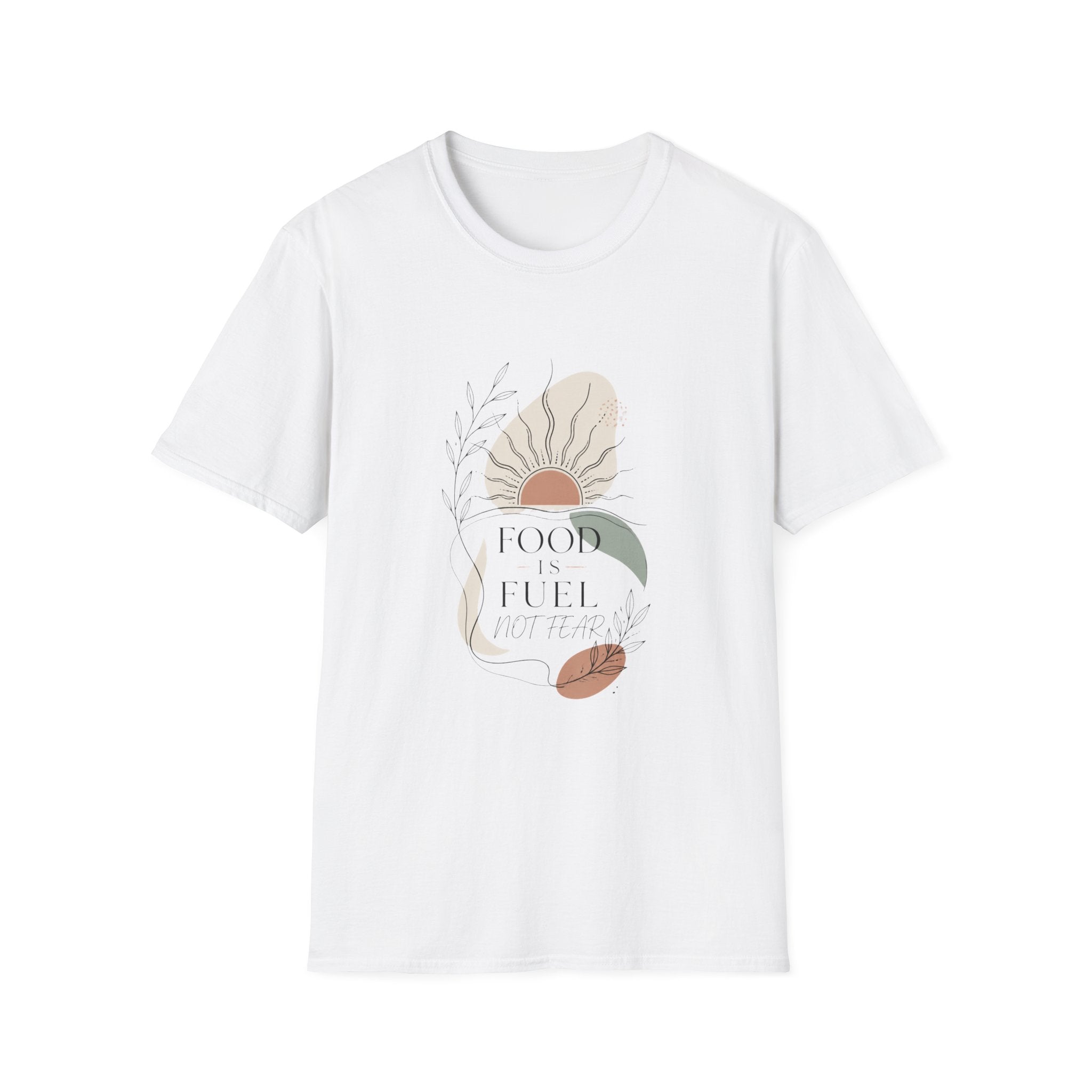 Abstract Sunflower Graphic T-Shirt — 'Good Vibes' Minimal Boho Tee