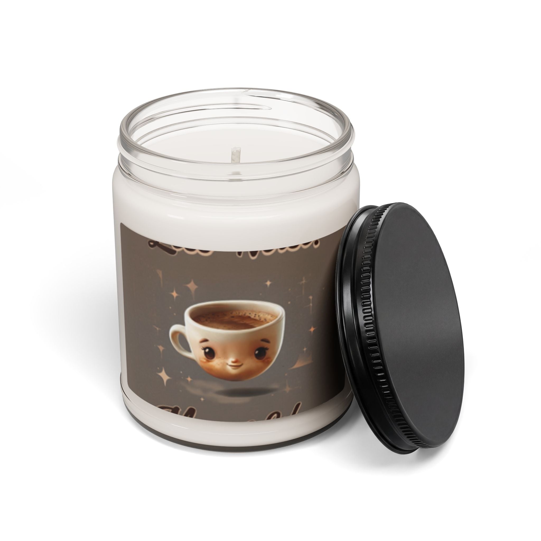 Coffee Cup Scented Soy Candle – Cozy Espresso Aroma, 9oz