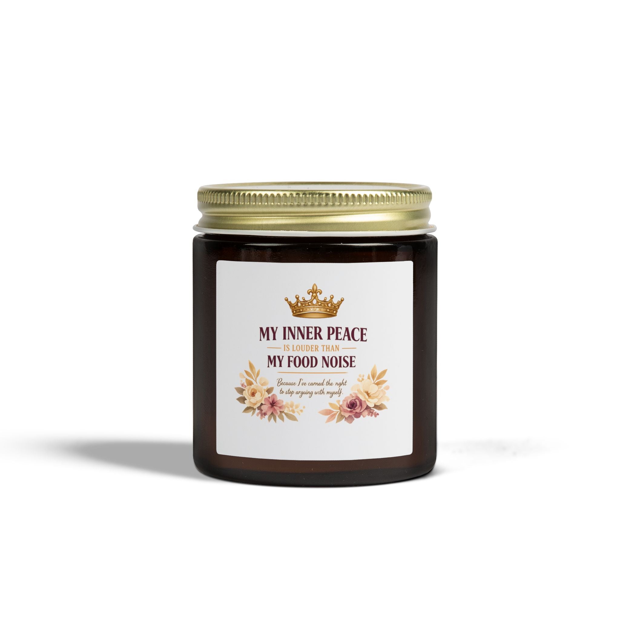 Scented Candle — Coconut Apricot Wax (4oz & 9oz) “My Inner Peace, My Food Noise”