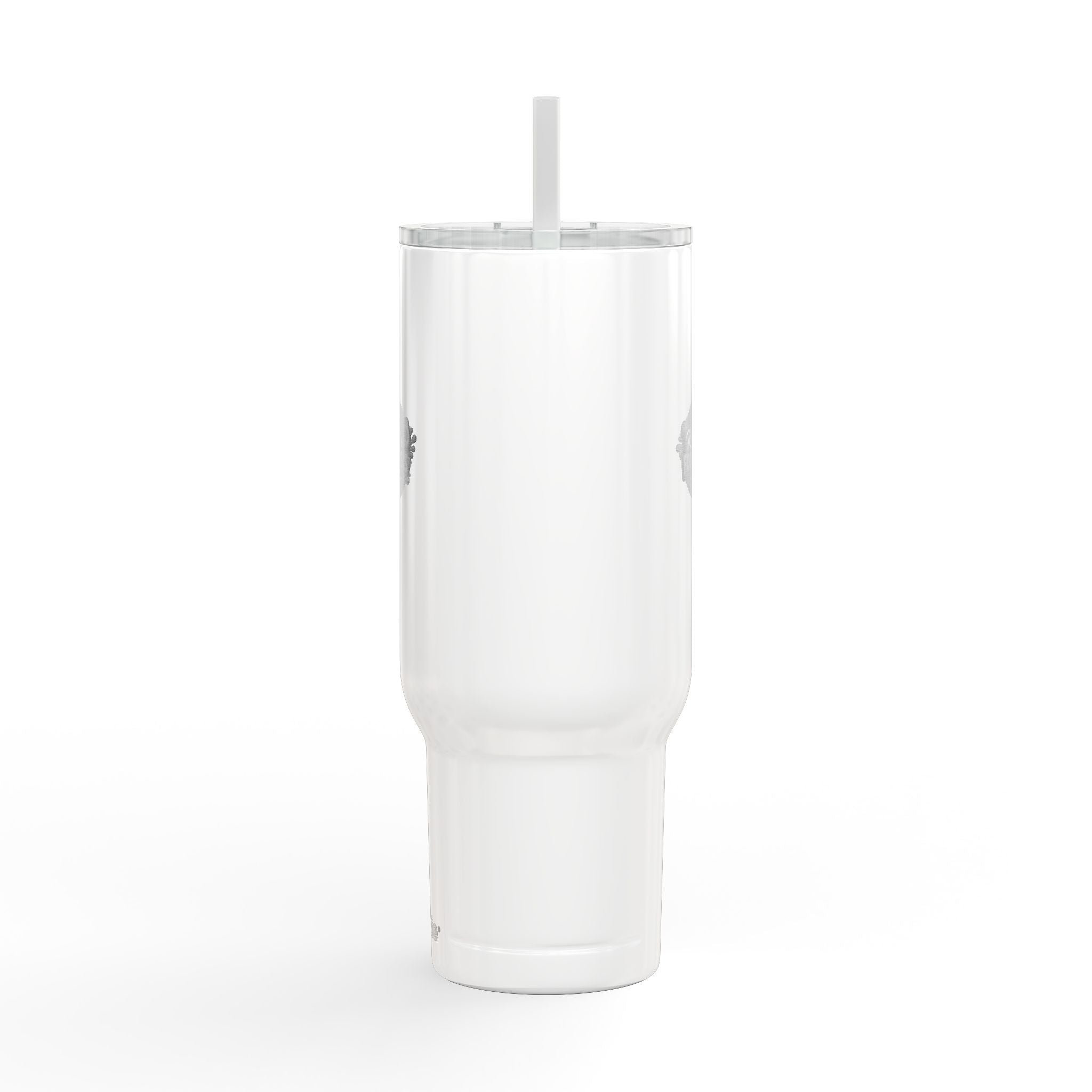 40oz Engraved Insulated Tumbler with Lid & Straw – 'Kicking up Food Noises' Travel Mug