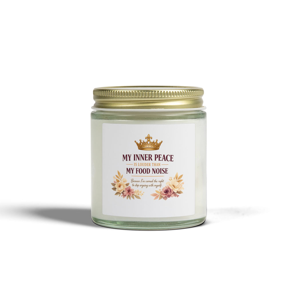 Scented Candle — Coconut Apricot Wax (4oz & 9oz) “My Inner Peace, My Food Noise”
