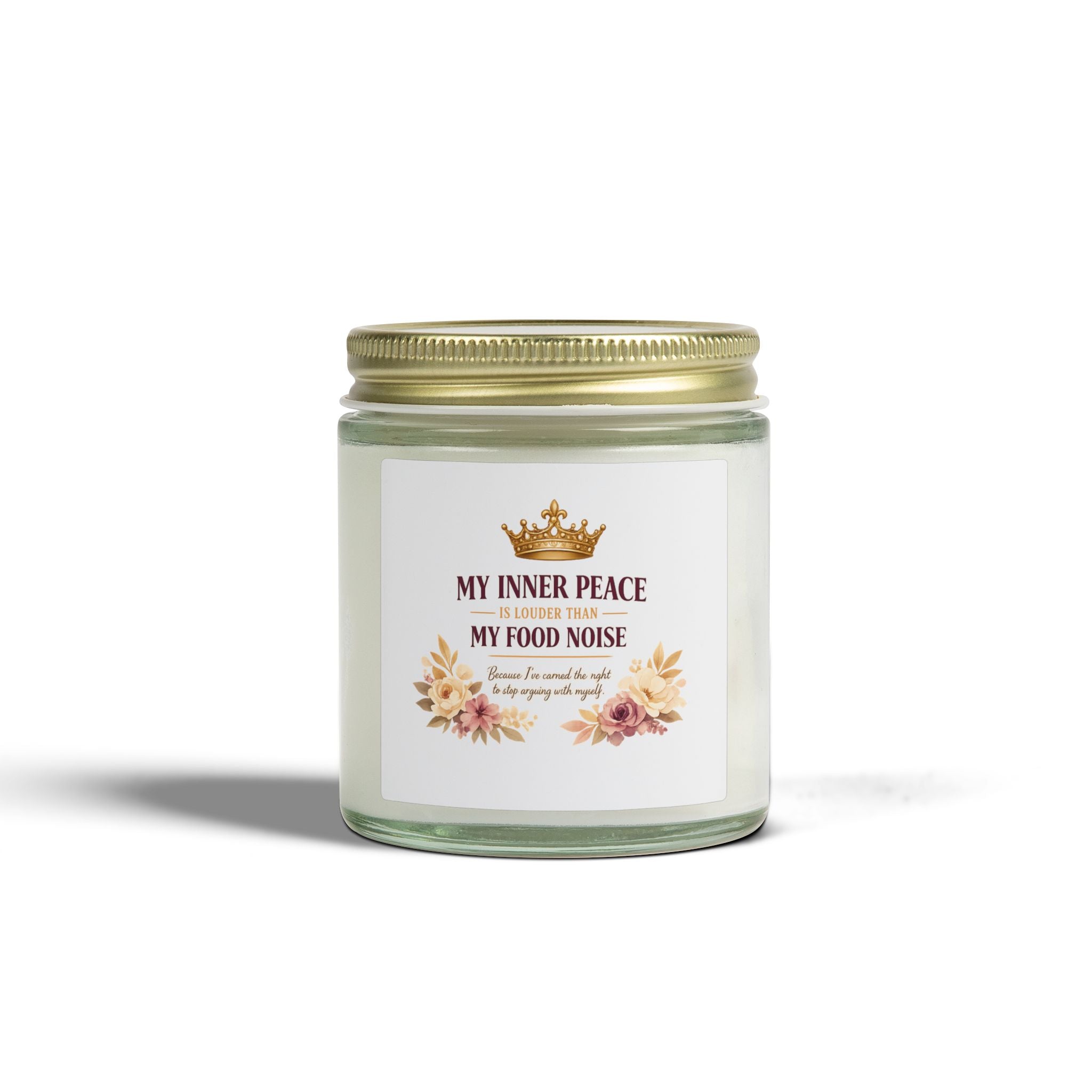 Scented Candle — Coconut Apricot Wax (4oz & 9oz) “My Inner Peace, My Food Noise”