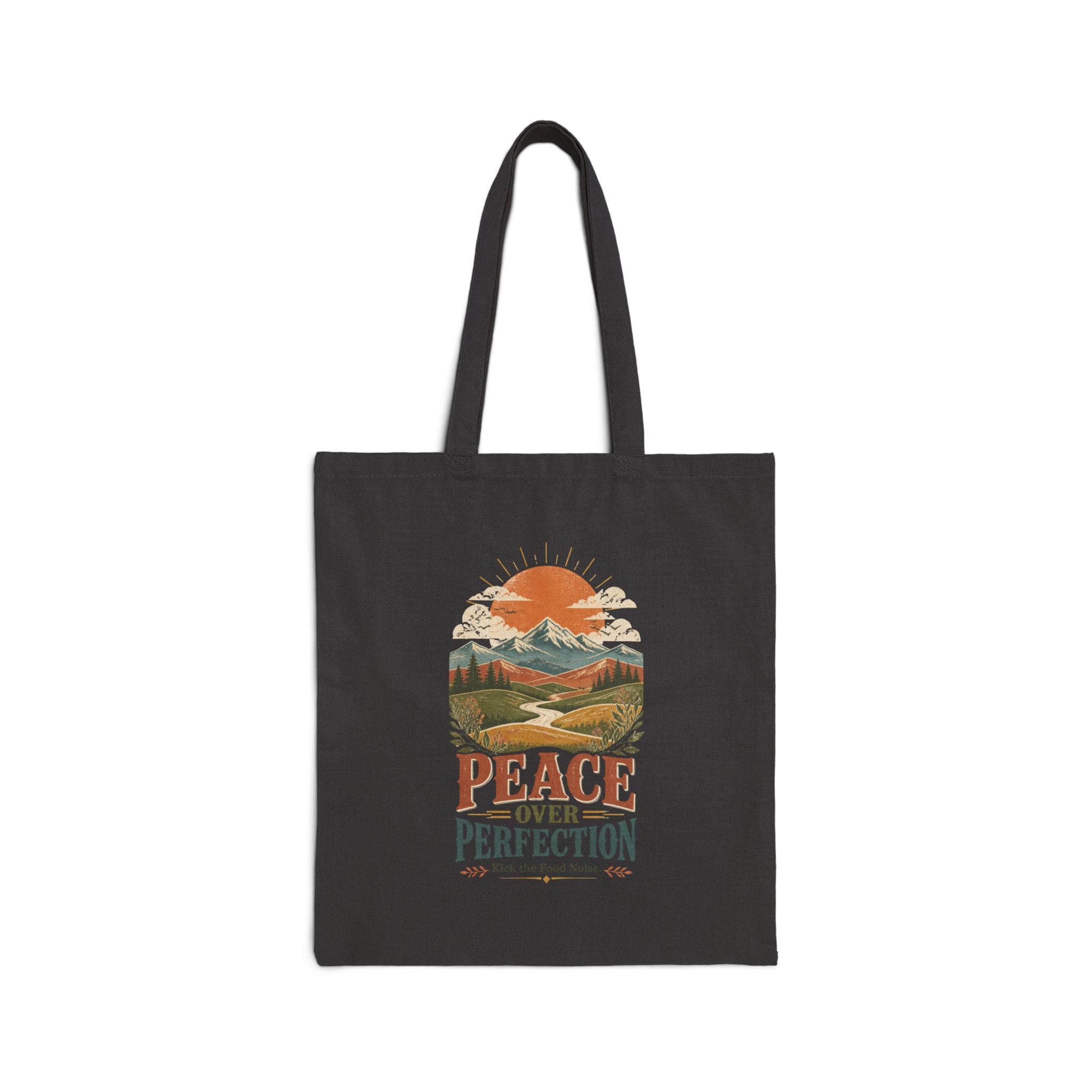 Less Noise More Life Canvas Tote Bag — Everyday Cotton Carry-All