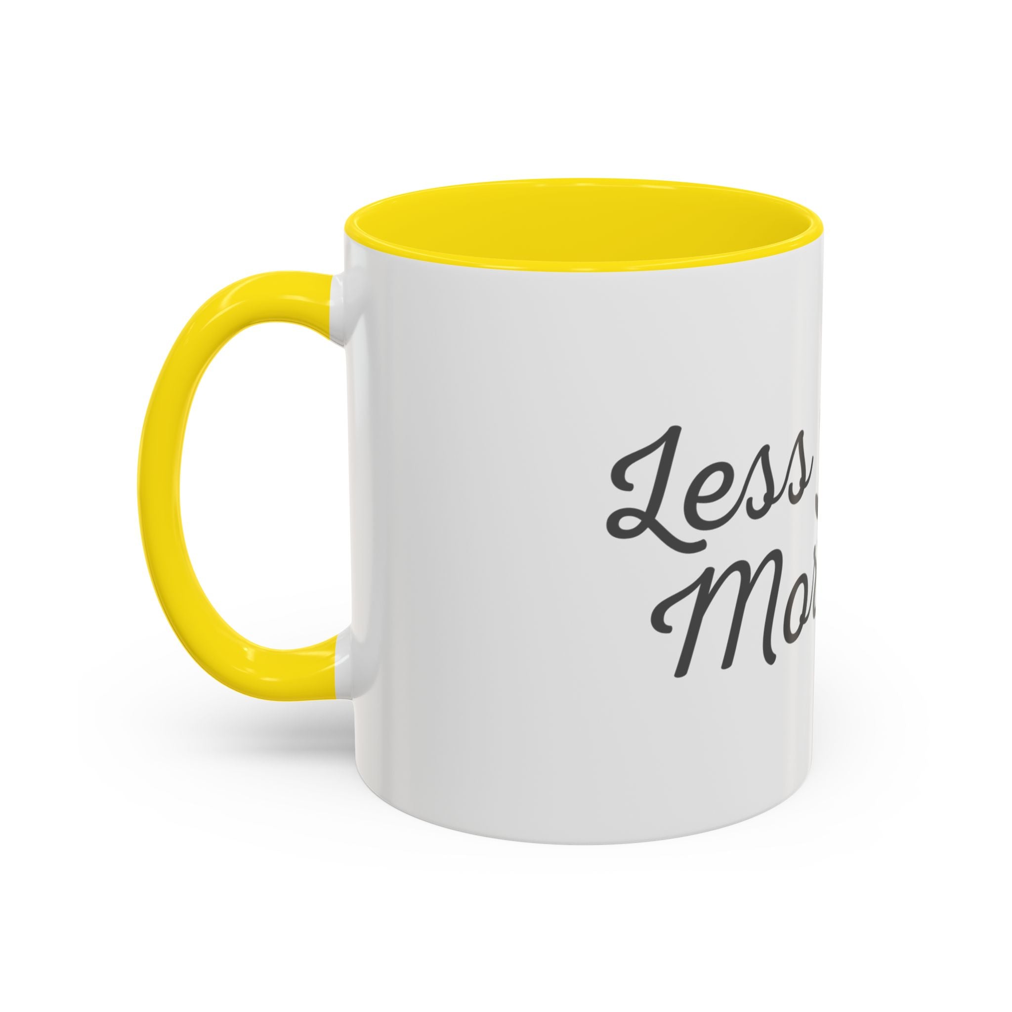 Coffee Mug — "Less Noise, More Life" Inspirational Accent Mug